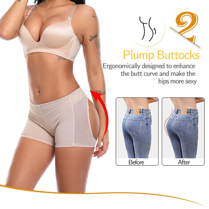 Women Butt Lifter Panties Enhancer Tummy Control Body Shaper Underwear Briefs Sexy Ass Push Up Panty Open Hip Booty