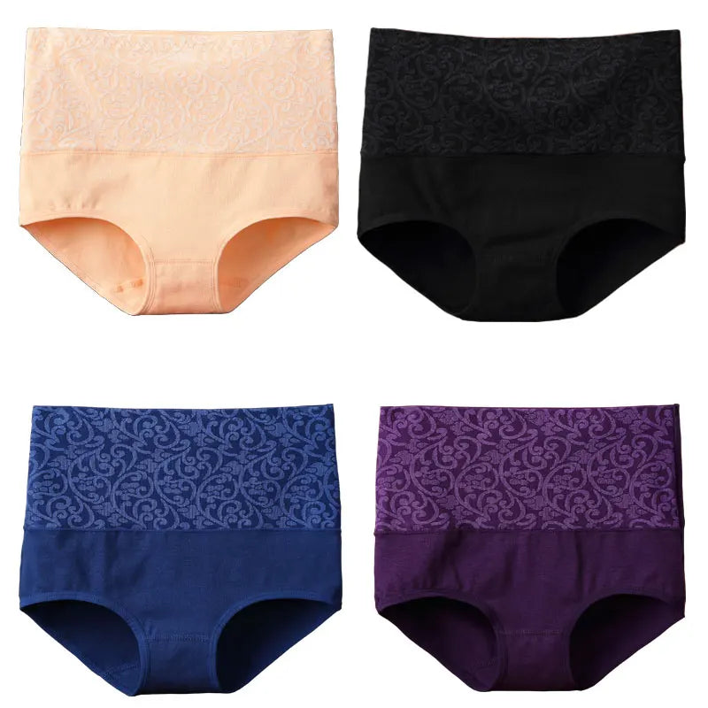 Cotton Underwear Women High Waist Lingerie For Ladies Briefs Tummy Control Panties C-Section Recovery XXXXL Plus Size Underpants