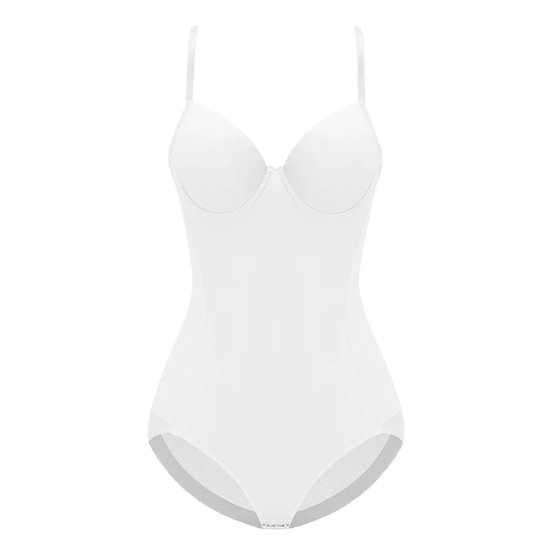 Sexy Lingerie Slim Silk Solid Shapewear for Women Smooth Soft Bodysuit Tummy Shaper Underwear Lingerie Black Nude