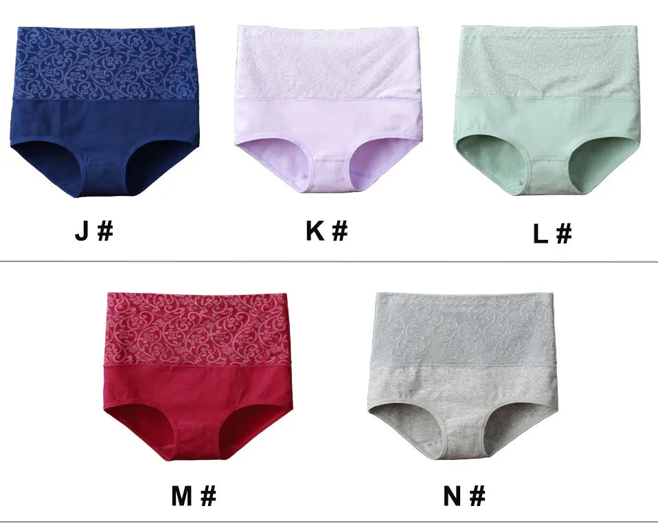 Cotton Underwear Women High Waist Lingerie For Ladies Briefs Tummy Control Panties C-Section Recovery XXXXL Plus Size Underpants