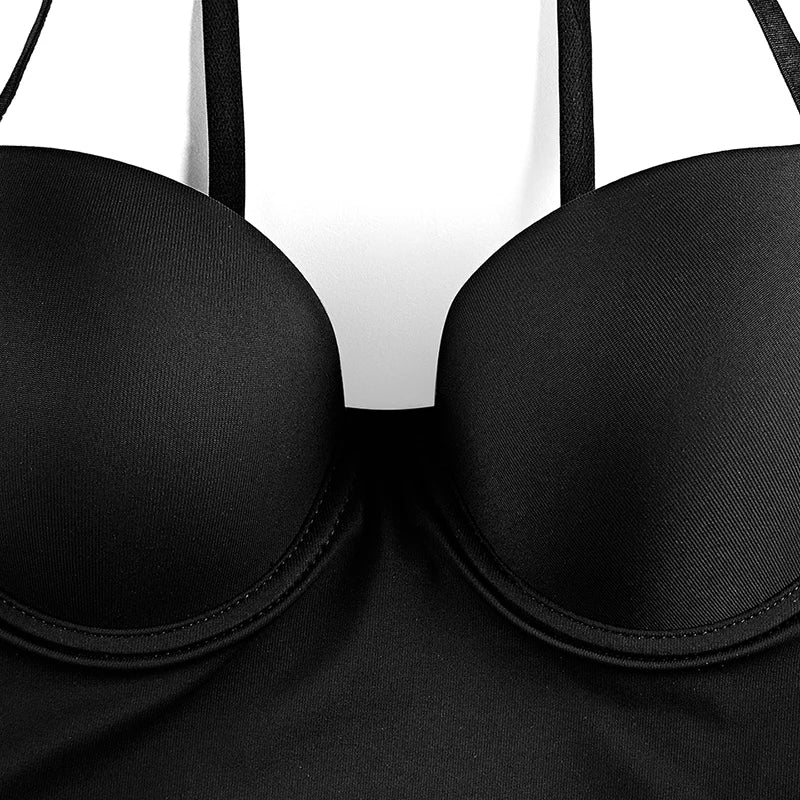 S-XXL Size Full Length Control Slips Women Shapewear Underwear Dress With Underwire Cup Body Shapers Black Beige