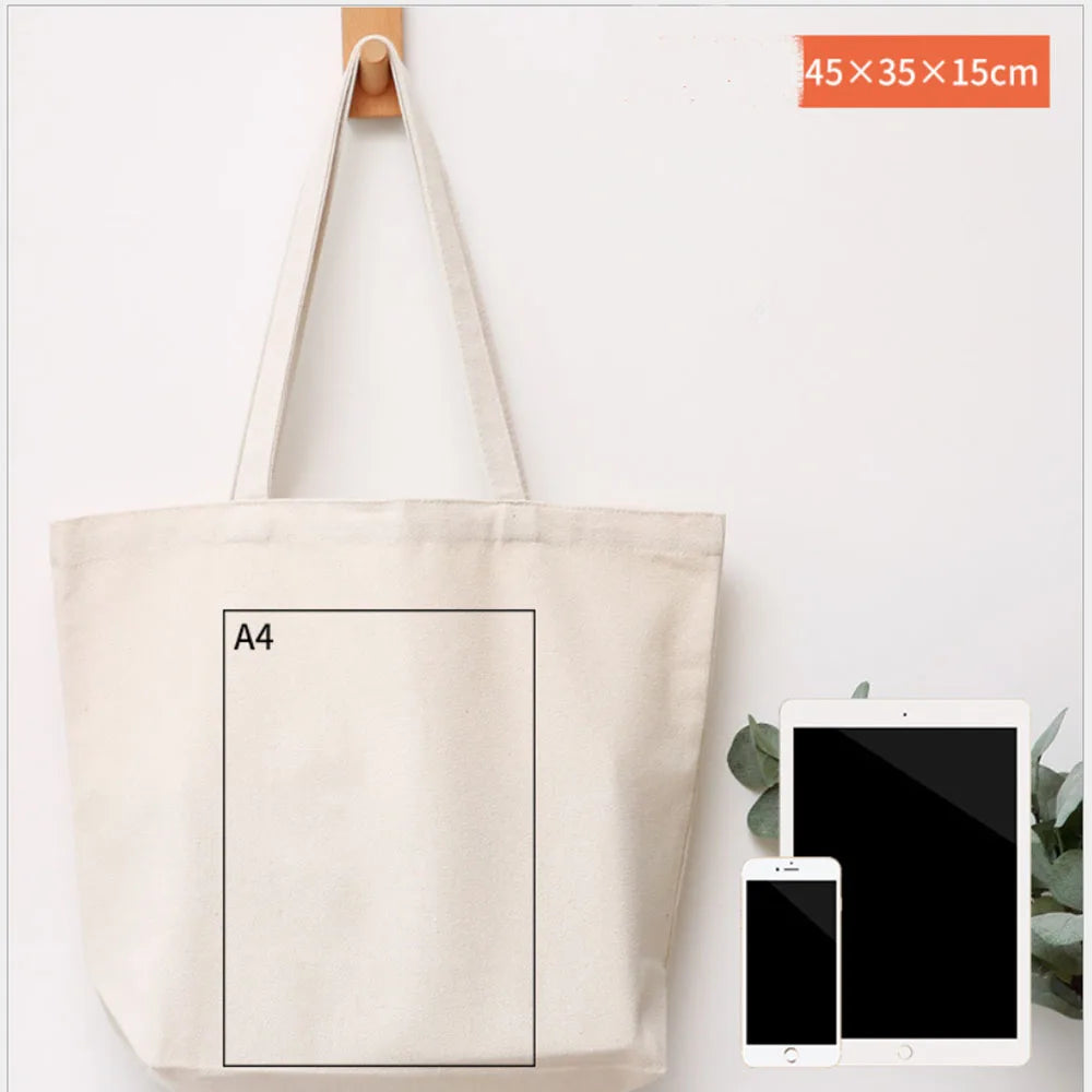 Canvas Bag Grocery Bag Food shopper Bag Eco-Friendly foldable Bag folding Pocket Tote Portable Shoulder Handbags Shopping bag