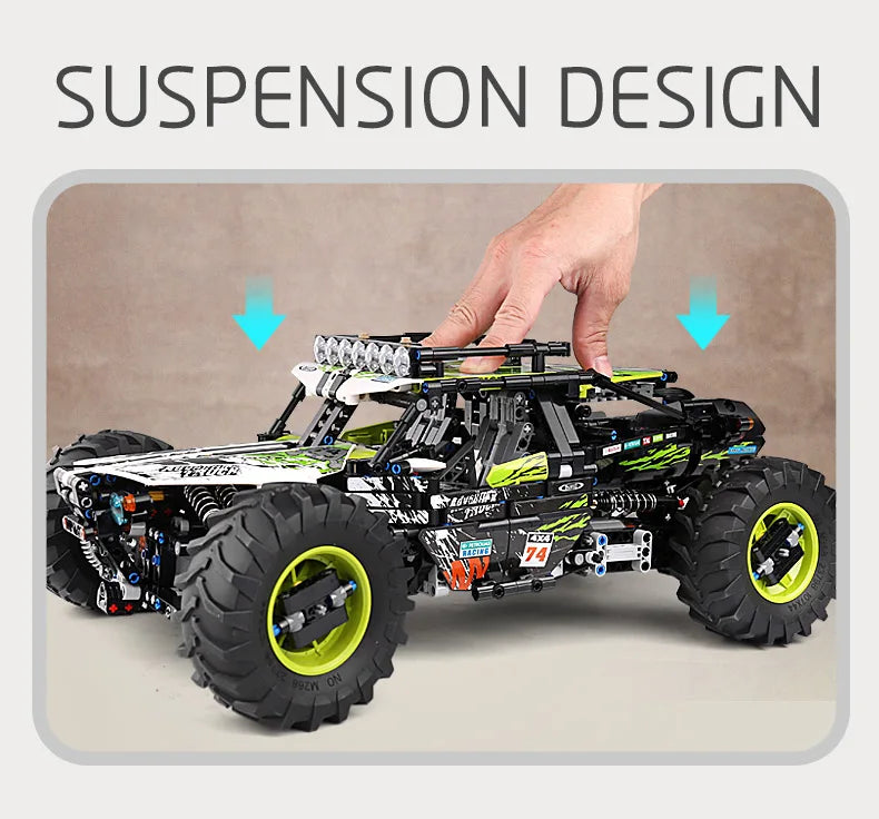 MOULD KING 18002 Technical RC Car Toys For Boys Building Blocks Remote Control Off-Road Car Terrain Climbing Buggy Truck Gifts