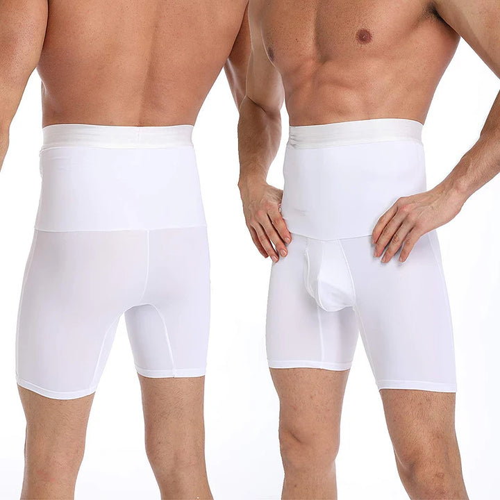 Men Body Shaper High Waist Control Panties Underwear Boxer Briefs Tummy Shaping Shorts Slimming Trainer Compression Shapewear