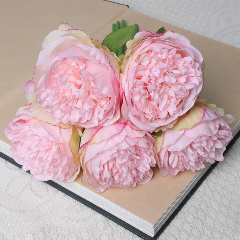Artificial Peony Rose Bouquet