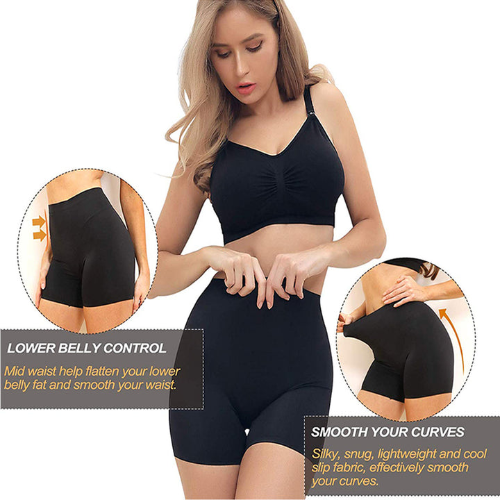 Womens High Waisted Shaper Shorts Smooth Shaping Boyshorts Panties Tummy Control Underwear Slimming Shapewear Short