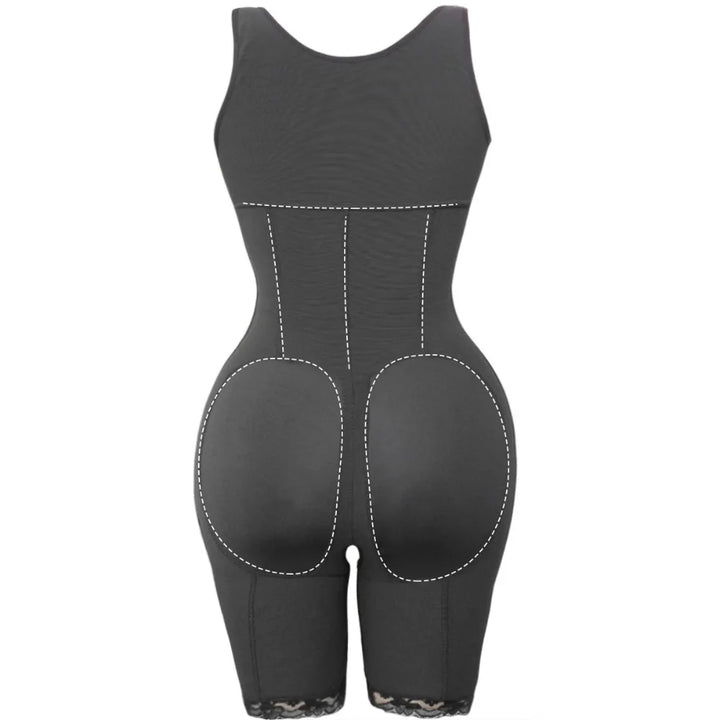 Zip Waist Lace Slimming Shaper Corset Control Shapewear Butt Lifter Strap Body Shaper Underwear Bodysuit Women Plus Size S-6xl