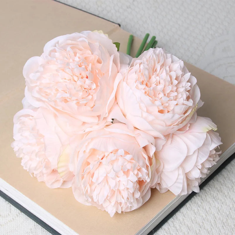 Artificial Peony Rose Bouquet