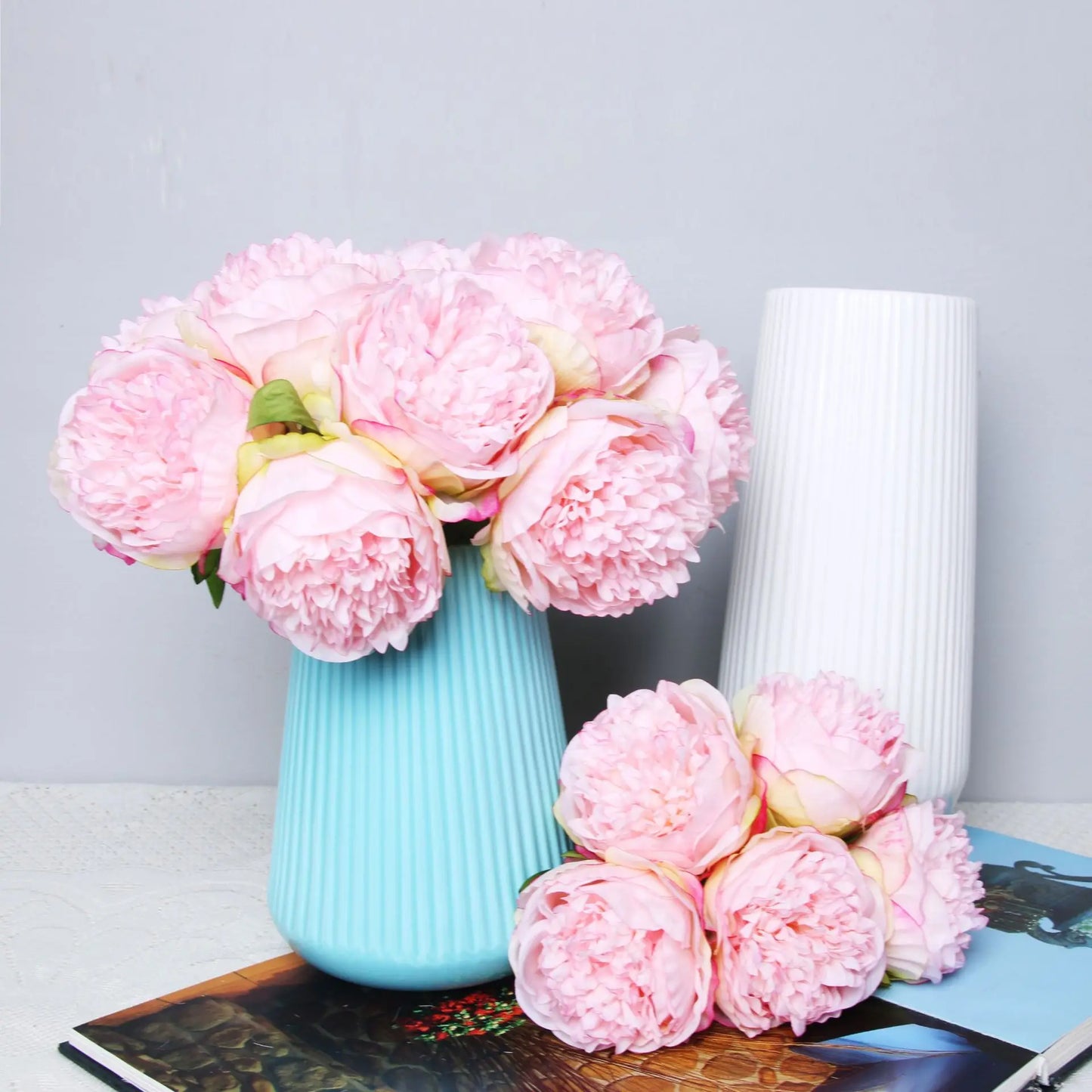 Artificial Peony Rose Bouquet