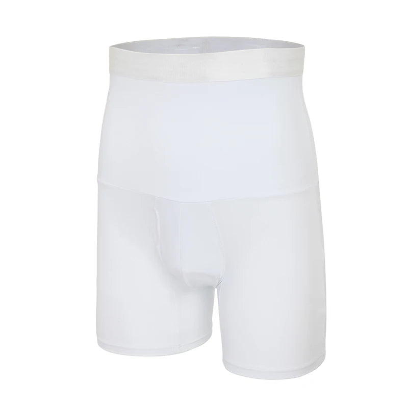 Men Body Shaper High Waist Control Panties Underwear Boxer Briefs Tummy Shaping Shorts Slimming Trainer Compression Shapewear