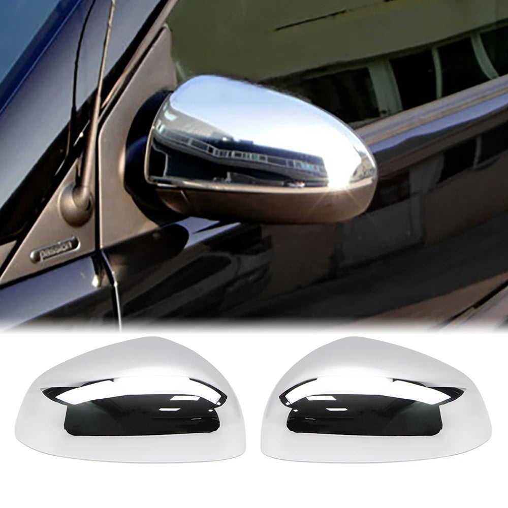 Rearview Chrome Side Wing Mirror Cover for Mercedes-Benz Smart Fortwo 453 2015 2016 2017 Exterior Mirror Cap Cover Trim