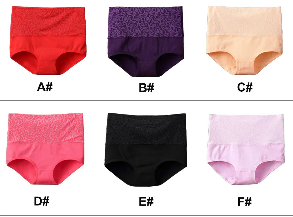 Cotton Underwear Women High Waist Lingerie For Ladies Briefs Tummy Control Panties C-Section Recovery XXXXL Plus Size Underpants