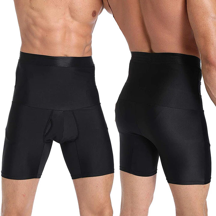Men Body Shaper High Waist Control Panties Underwear Boxer Briefs Tummy Shaping Shorts Slimming Trainer Compression Shapewear