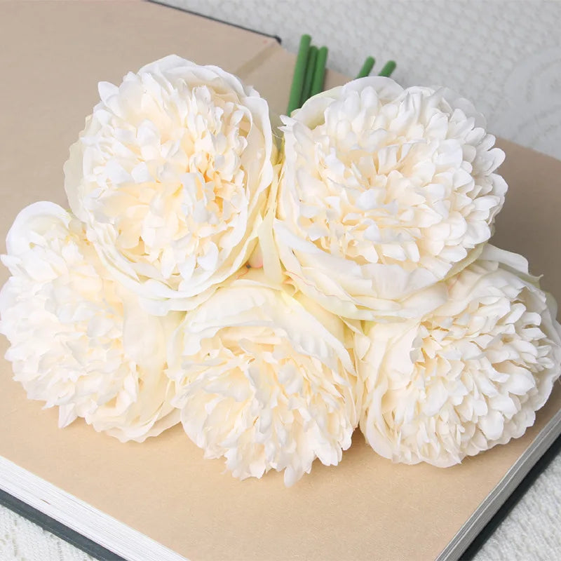 Artificial Peony Rose Bouquet