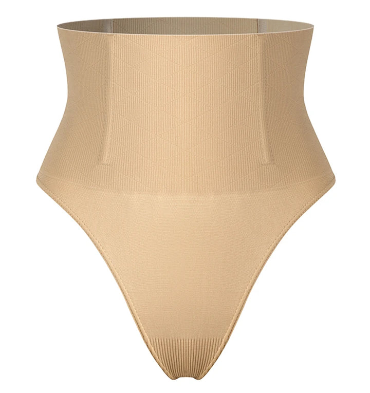 High Waist Body Shaper Thongs Shapewear for Women Panties Tummy Control Slimming New Underwear Nude Black T-Back Brief