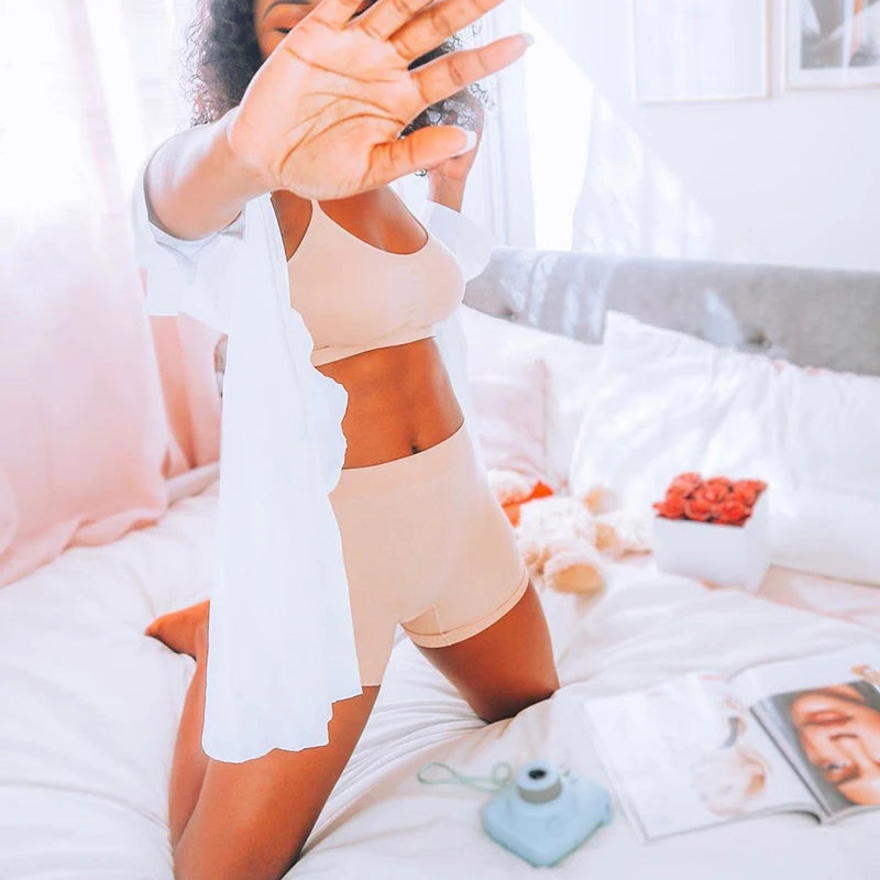 Anti Chafing Underwear for Women New Boyshorts Panties Smooth Slips Shorts for Women Under Dress Tummy Control Shapewear