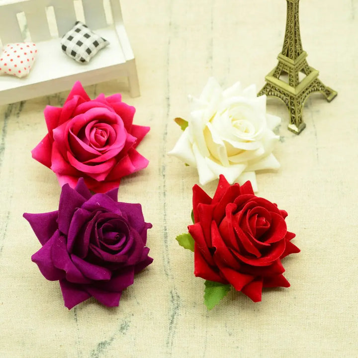 Artificial Silk Roses for Décor