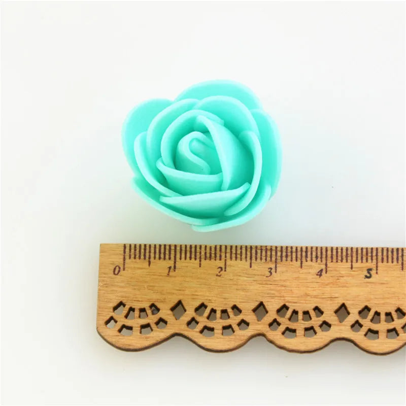 Mini Foam Rose Flower Heads