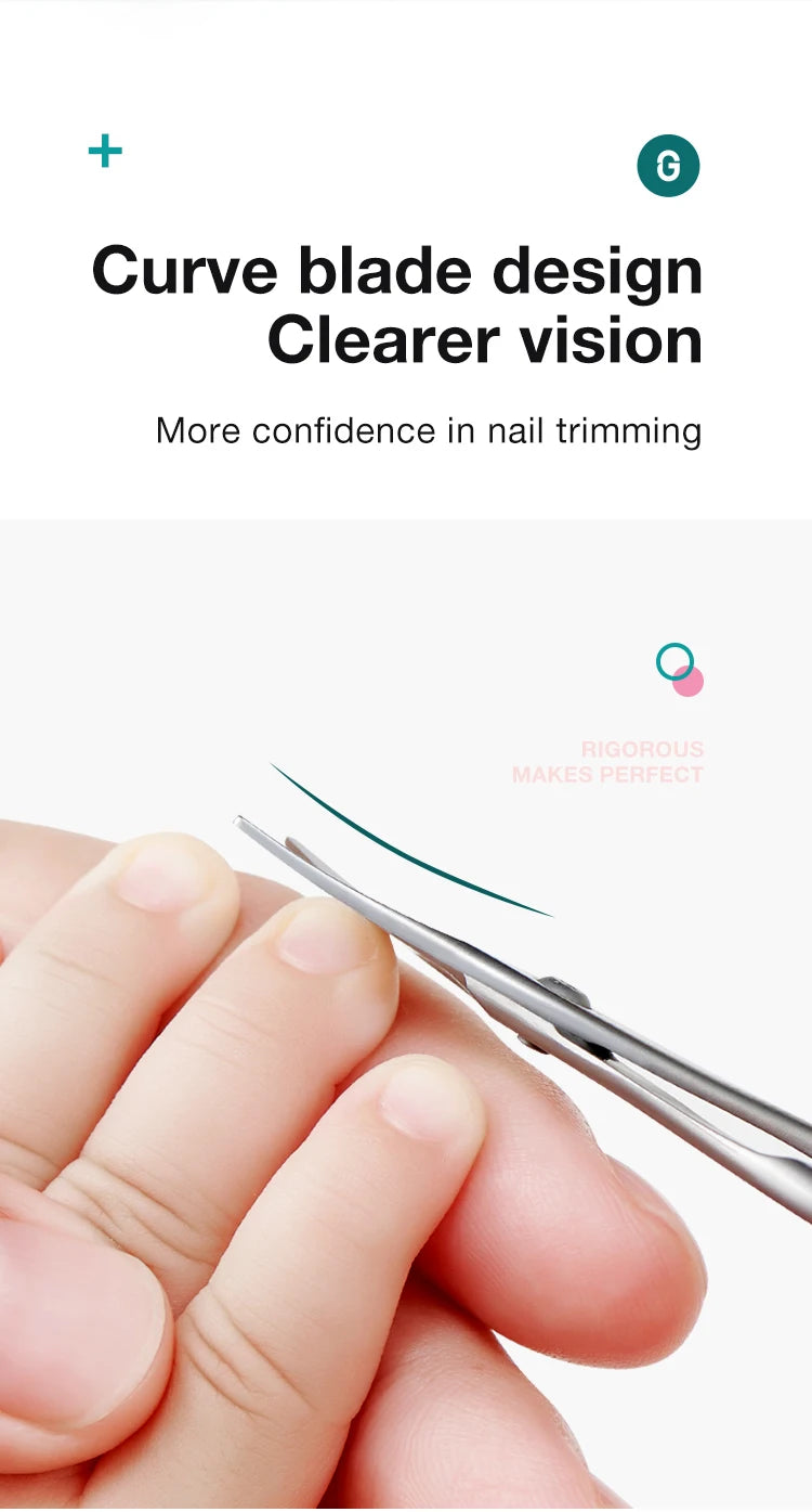 MR.GREEN Baby Safety Nail Scissors Nail Care Clippers Cutter Newborn Baby Convenient Daily Nail File Shell Shear Manicure Tool