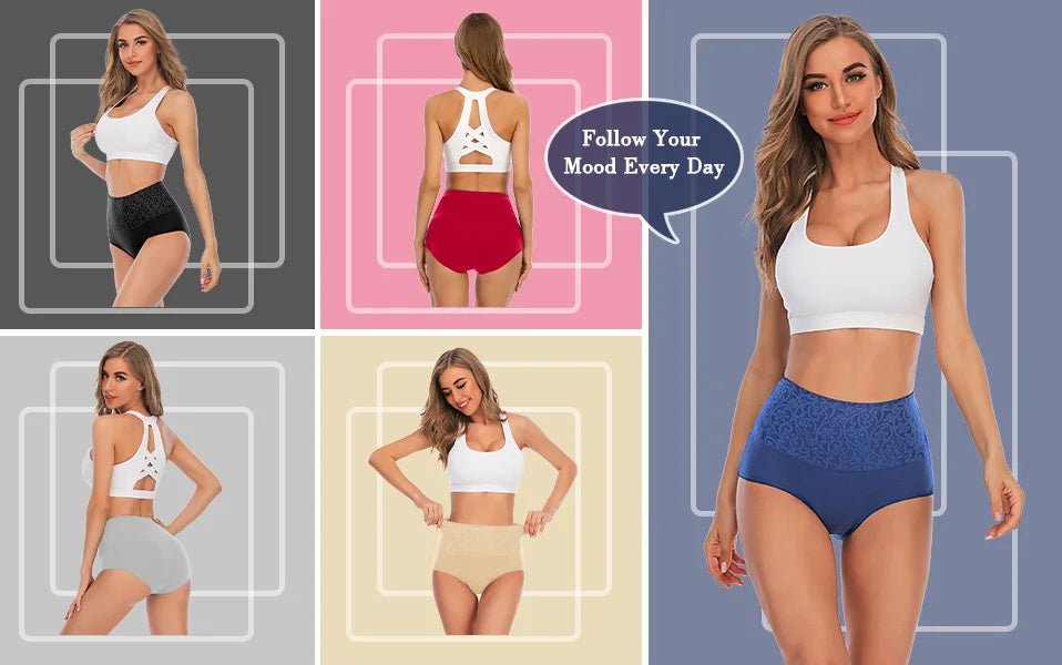 Cotton Underwear Women High Waist Lingerie For Ladies Briefs Tummy Control Panties C-Section Recovery XXXXL Plus Size Underpants