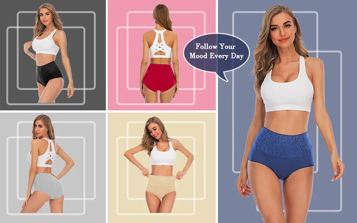 Cotton Underwear Women High Waist Lingerie For Ladies Briefs Tummy Control Panties C-Section Recovery XXXXL Plus Size Underpants