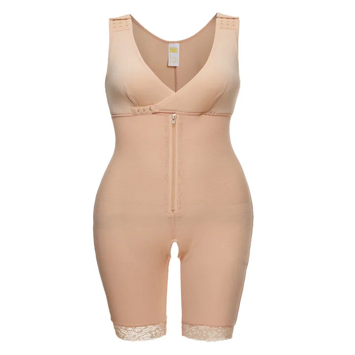 Zip Waist Lace Slimming Shaper Corset Control Shapewear Butt Lifter Strap Body Shaper Underwear Bodysuit Women Plus Size S-6xl