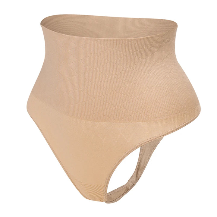 High Waist Body Shaper Thongs Shapewear for Women Panties Tummy Control Slimming New Underwear Nude Black T-Back Brief