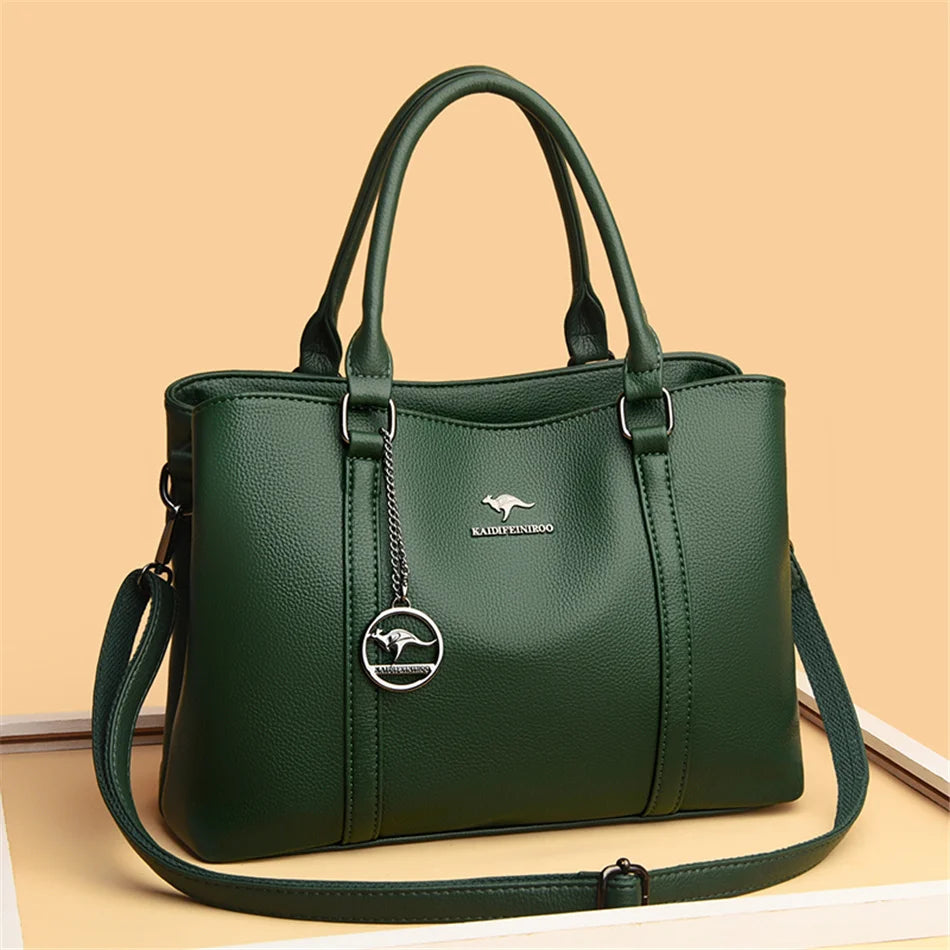 Genuine Brand Luxury Designer Women Bags High Quality Leather Shoulder Crossbody Messenger Tote Bag Large Handbag Purses