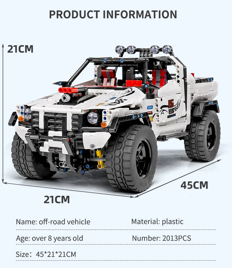 MOULD KING 18002 Technical RC Car Toys For Boys Building Blocks Remote Control Off-Road Car Terrain Climbing Buggy Truck Gifts