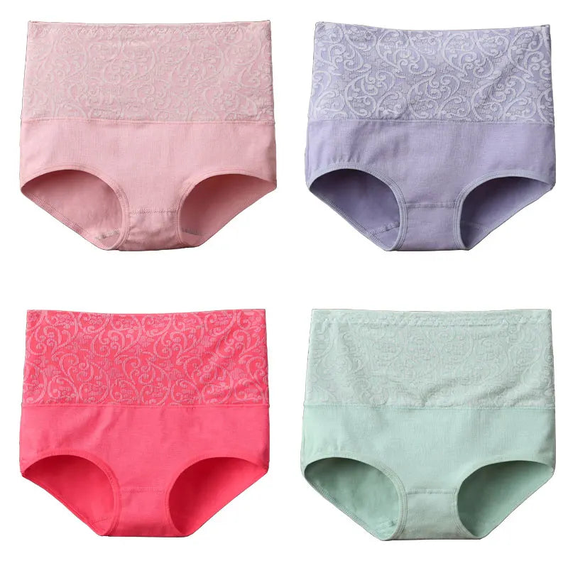 Cotton Underwear Women High Waist Lingerie For Ladies Briefs Tummy Control Panties C-Section Recovery XXXXL Plus Size Underpants