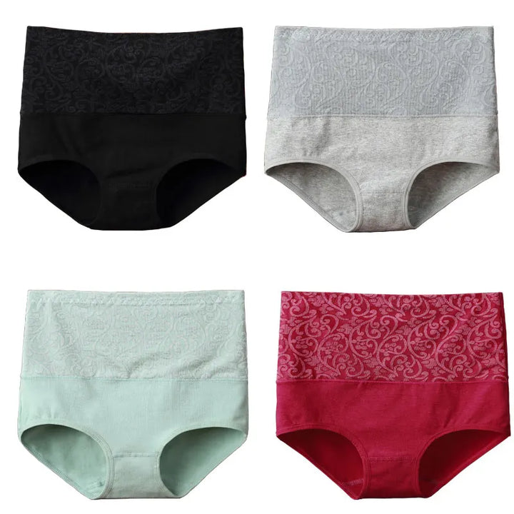 Cotton Underwear Women High Waist Lingerie For Ladies Briefs Tummy Control Panties C-Section Recovery XXXXL Plus Size Underpants