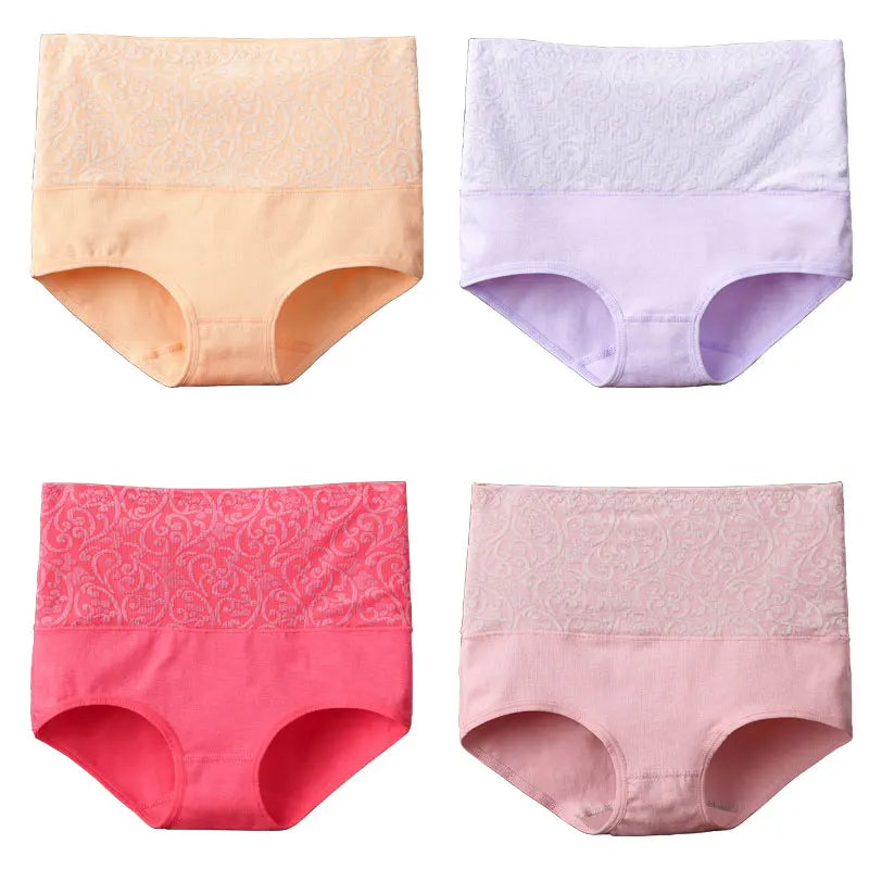 Cotton Underwear Women High Waist Lingerie For Ladies Briefs Tummy Control Panties C-Section Recovery XXXXL Plus Size Underpants