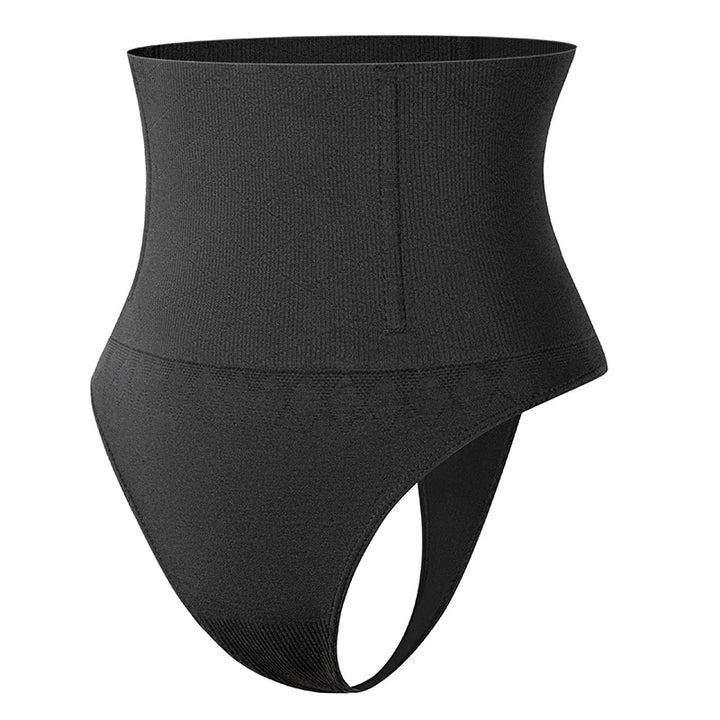 High Waist Body Shaper Thongs Shapewear for Women Panties Tummy Control Slimming New Underwear Nude Black T-Back Brief