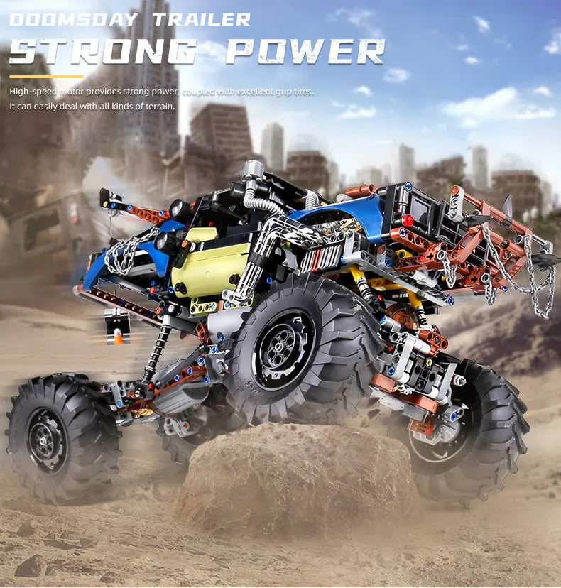 MOULD KING 18002 Technical RC Car Toys For Boys Building Blocks Remote Control Off-Road Car Terrain Climbing Buggy Truck Gifts
