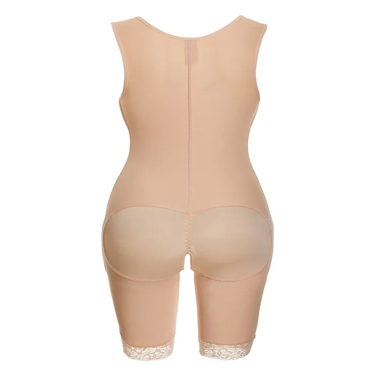 Zip Waist Lace Slimming Shaper Corset Control Shapewear Butt Lifter Strap Body Shaper Underwear Bodysuit Women Plus Size S-6xl