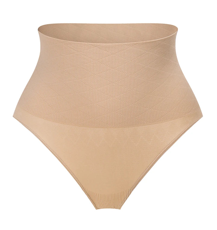 High Waist Body Shaper Thongs Shapewear for Women Panties Tummy Control Slimming New Underwear Nude Black T-Back Brief