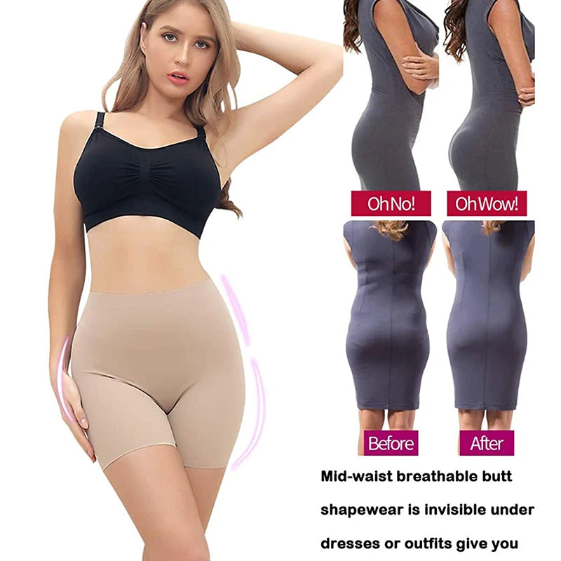 Anti Chafing Underwear for Women New Boyshorts Panties Smooth Slips Shorts for Women Under Dress Tummy Control Shapewear