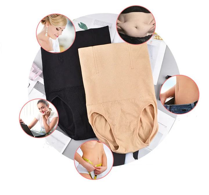 High-Waist Women's Shaping Panties - Breathable Slimming Tummy Control Hip-Lifting Corset Briefs Body Shapewear Underwear
