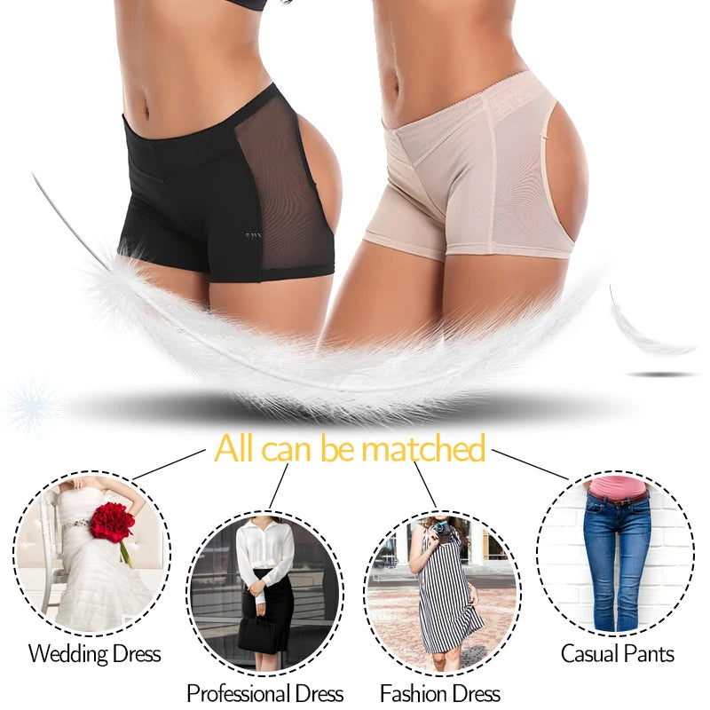 Women Butt Lifter Panties Enhancer Tummy Control Body Shaper Underwear Briefs Sexy Ass Push Up Panty Open Hip Booty