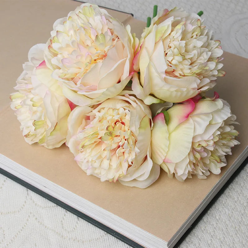 Artificial Peony Rose Bouquet