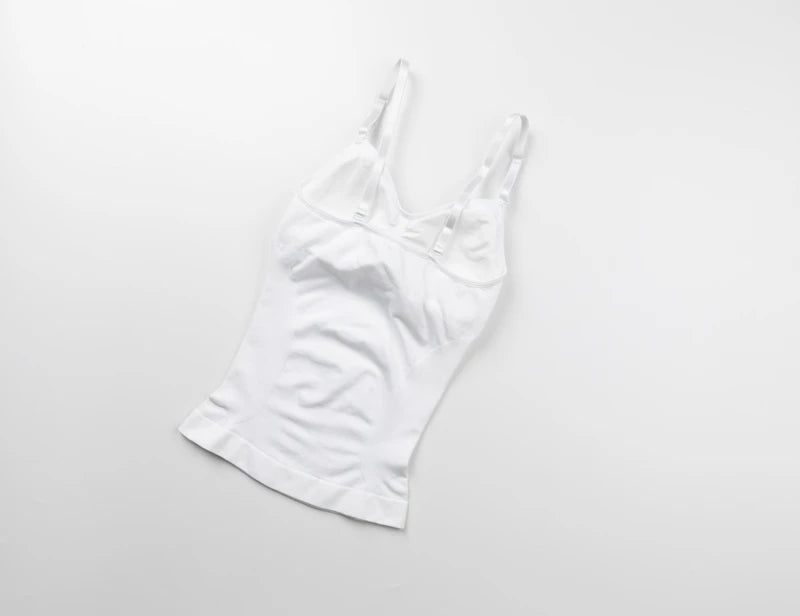 Body Shaper Soft New Slimming Tank Removable Pad Cami Tank Top Comfortable Plus Size Women Shapewear Padded Vest Dropship