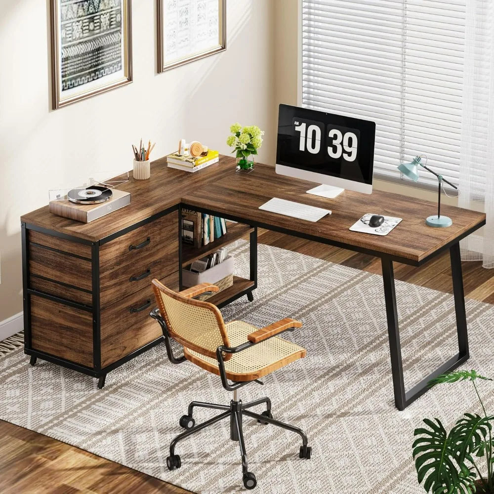 Office Desk with Storage