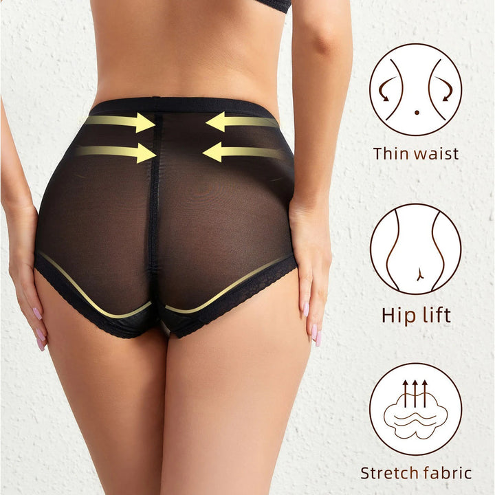 Breathable Mesh Intimates Body Shaping Panties Female Pants High Elastic Control Brief Slimming Belly Shaper Underwear