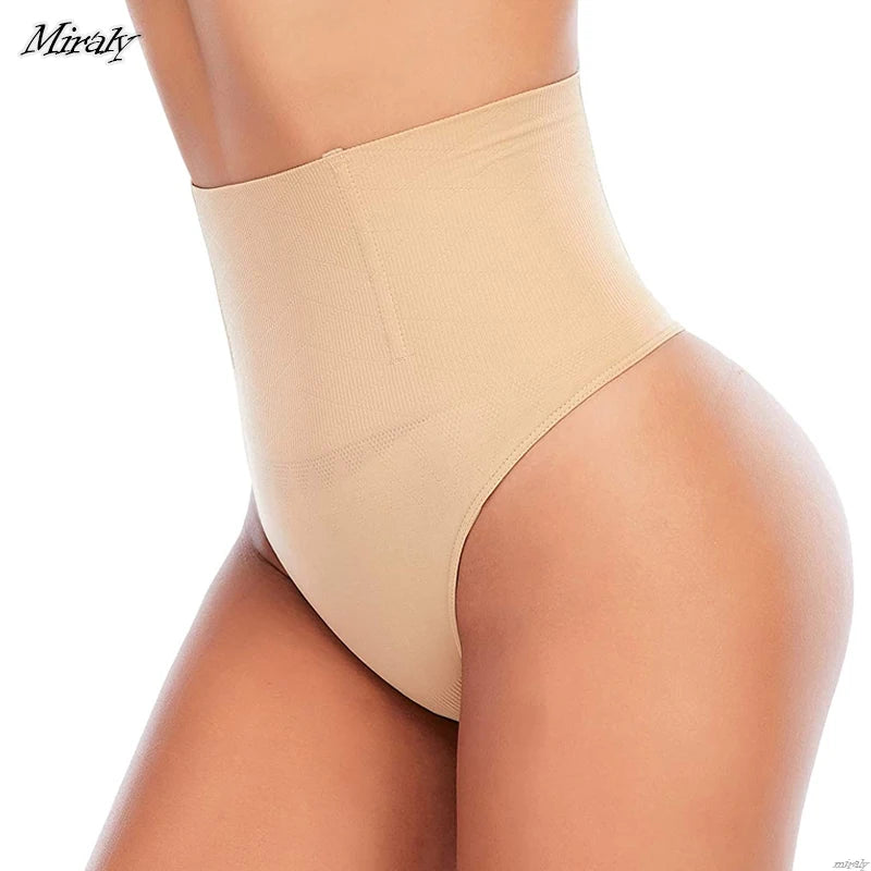 Seamless Thong Shapewear Women High Waist Tummy Control Panties Slimming Underwear Butt Lifter Belly Waist Trainer Body Shaper
