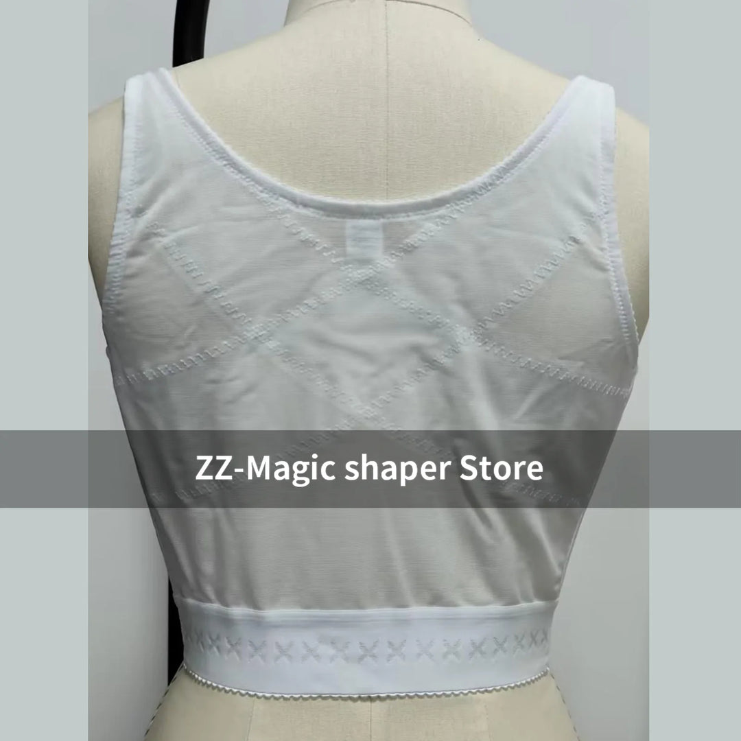 Longline Wireless Expandable Cup Bra Tummy Control Underwear Corset Waist Trainer Sexy Body Shape Push Up Breathable Lingerie