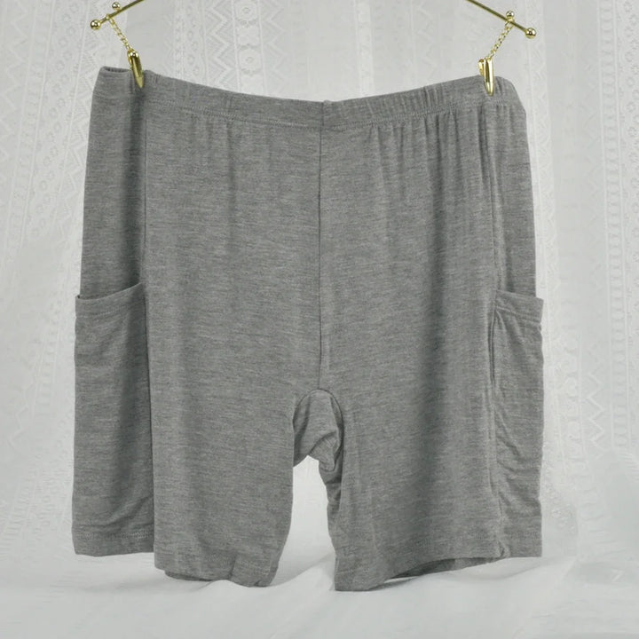 1pc Women's Plus Size Modal Safety Shorts Pants Tummy Control Anti-Slip No Trace Underwear with Pocket Stretchy Soft Leggings