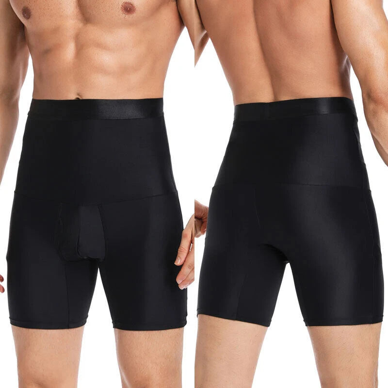 Men Body Shaper Tummy Control Shorts Shapewear Belly Girdle Boxer Briefs High Waisted Slimming Underwear Leg Compression Panties