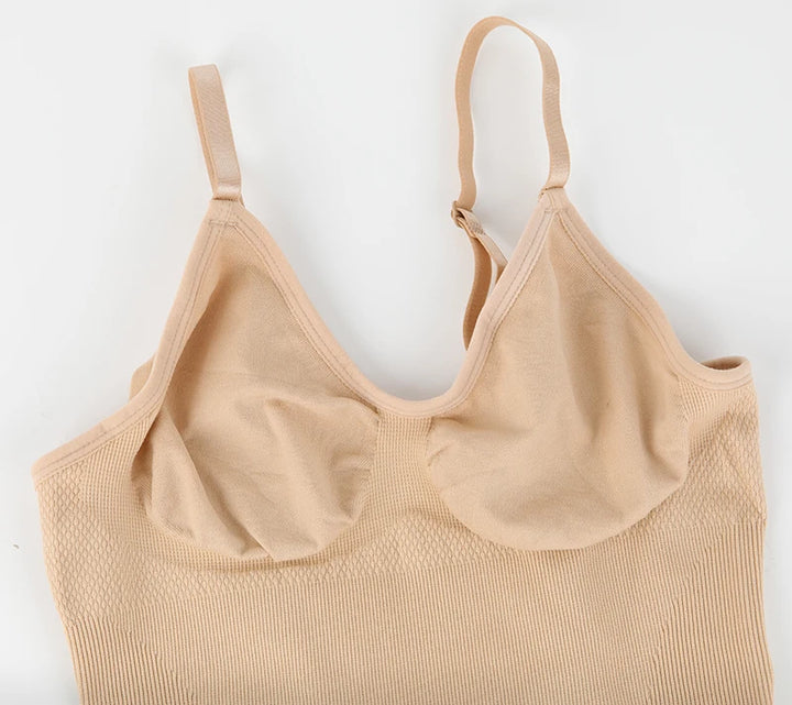 Low Back Bodysuits Shapewear for Women Open Crotch Body Shaper Seamless Tummy Control Push Up Corset Tank Top Backless Underwear