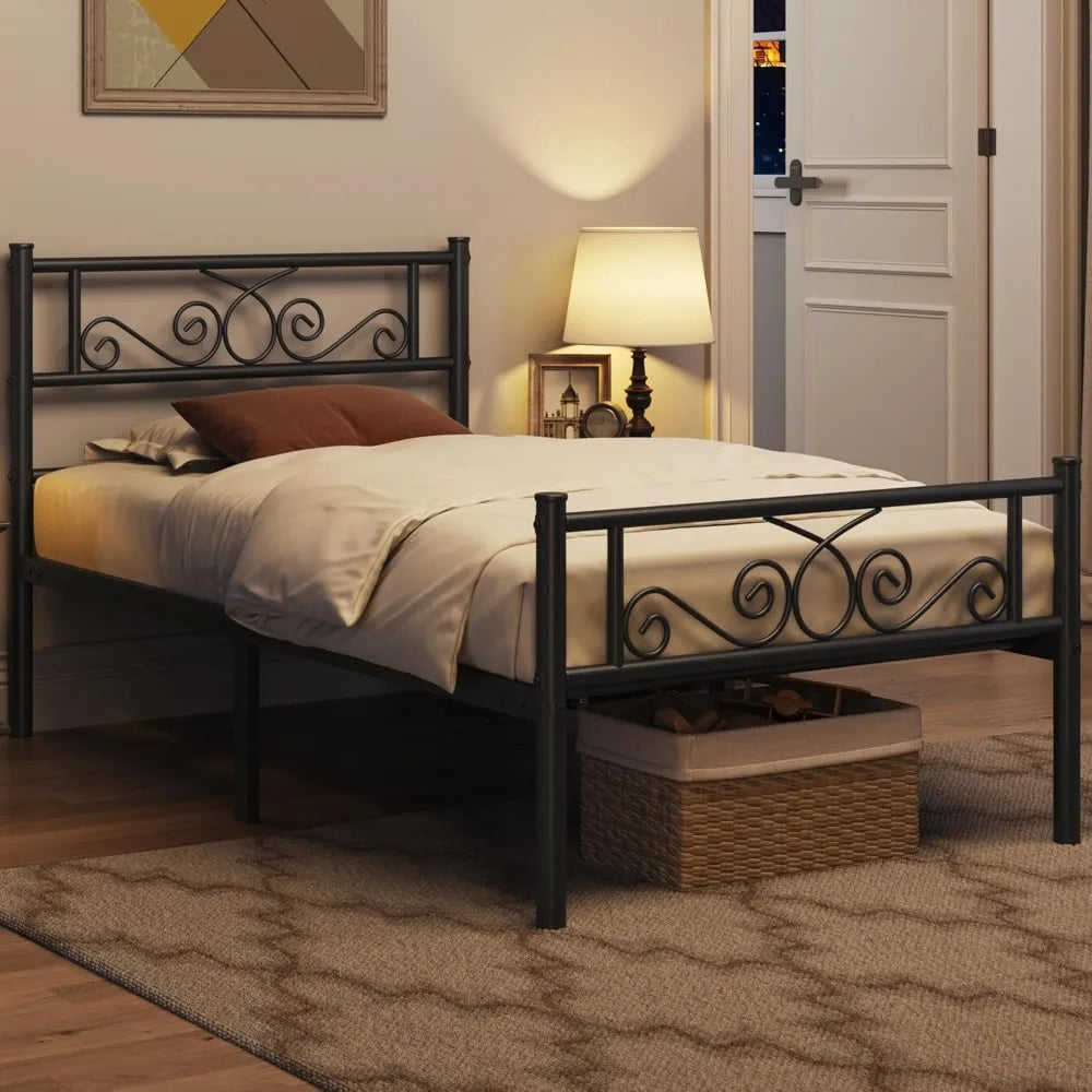 Twin Metal Platform Bed Frame
