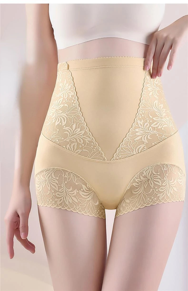 Seamless Postpartum Slim Butt Lifter Brief Women High Waist Panties Unique Fiber Lace Shaper Fat Burning Tummy Control Underwear